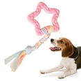 thumbnail image 2 of Dog Toy Star Shape Squeaky Dog Bite Toy Dog Chew Rope for Small & Medium Dogs, 2 of 9