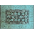 thumbnail image 1 of Ahgly Company Indoor Rectangle Oriental Light Blue Traditional Area Rugs, 5' x 8', 1 of 4