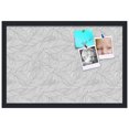 thumbnail image 2 of PinPix 24x16 Custom Cork Bulletin Board White Grey Poster Board Has a Fabric Style Canvas Finish, Framed in White Grey, by ArtToFrames (PinPix-1877), 2 of 5