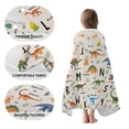 thumbnail image 3 of Toalla infantil con capucha Fiwbnasz Dinosaur, 76 x 127 cm, secado rápido, 3 of 9
