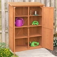 thumbnail image 3 of Leisure Season Multi Compartment Wood Storage Cabinet in Medium Brown, 3 of 7