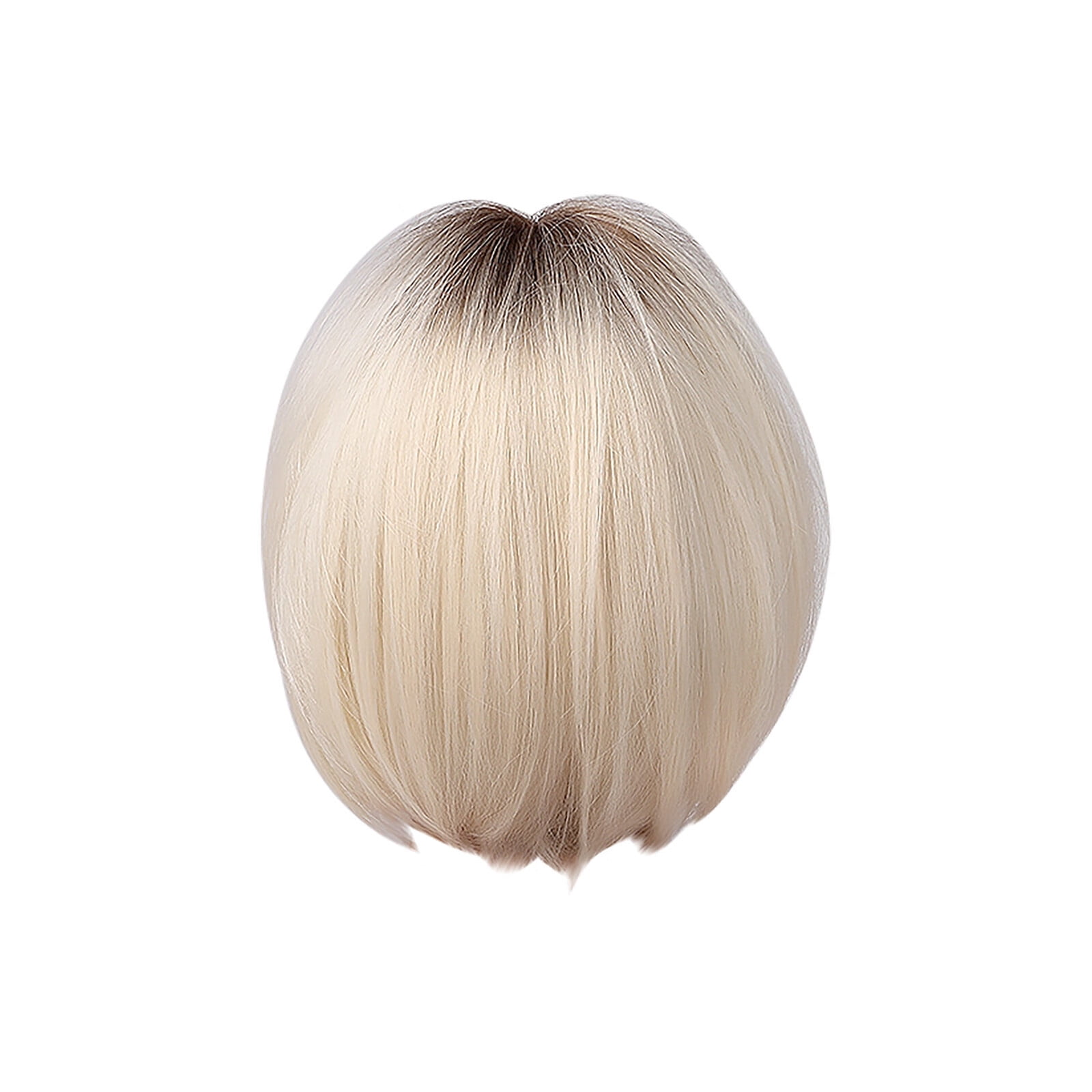 UTOURS Human Hair Wigs For Women Black Color Natural Lace Hair High Temperature Silk Rice White Bob Head Rose Net Wig