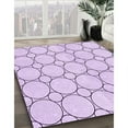 thumbnail image 2 of Ahgly Company Indoor Round Patterned Orchid Purple Area Rugs, 8' Round, 2 of 6