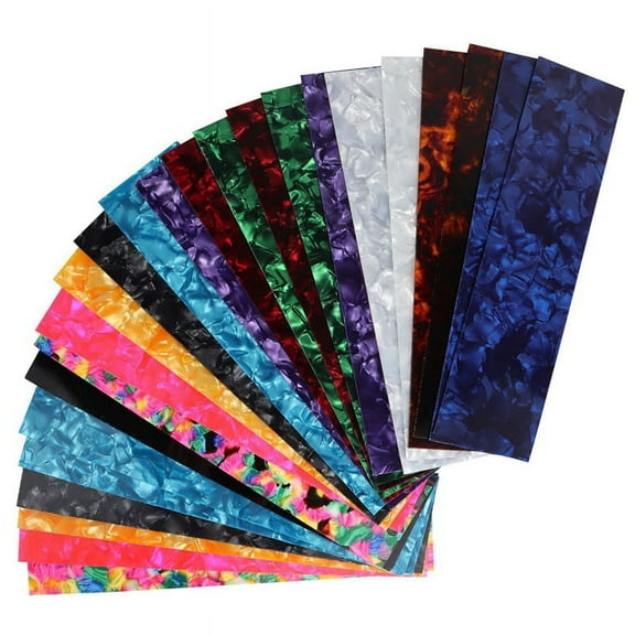 DIY Guitar Pick Punch Sheets Musicians Celluloid Guitar Pick Strips Three Thickness By 0.46/0.71/0.96cm Random Color