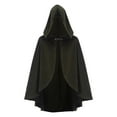 thumbnail image 2 of Hvyesh Renaissance Hooded Cape Victorian Capelet Medieval Cloak Halloween Cropped Robe, 2 of 9