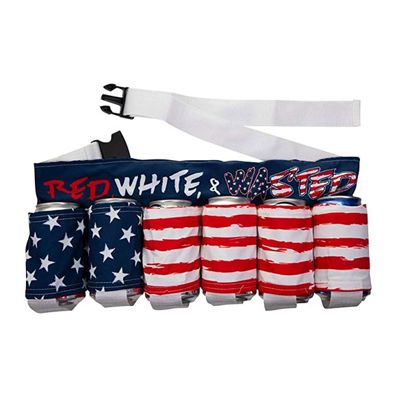EGNMCR Independence Day Themed Drink Beer Belt Creative Picnic Party Belt Belt clip