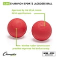 thumbnail image 2 of Champion Sports LBR Balle de Crosse Officielle de 2,5 Po, Rouge - Lot de 12, 2 of 5