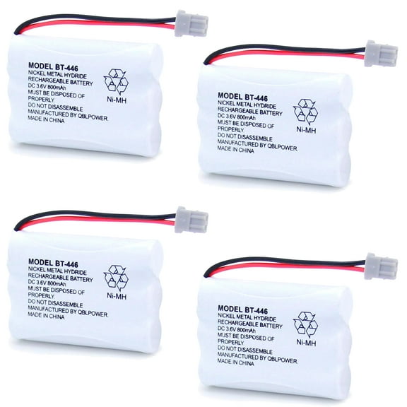 (4-Pack) BT-446 BT-1004 BT-1005 BT-504 Rechargeable Cordless Telephone Battery