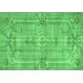 thumbnail image 1 of Ahgly Company Indoor Rectangle Abstract Emerald Green Contemporary Area Rugs, 7' x 9', 1 of 4