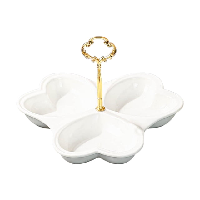 Bandeja dividida para servir, bandeja para servir, plato de , contenedor de almacenamiento de alimentos, bandeja para frutos secos, bandeja 195 cm x 175 cm