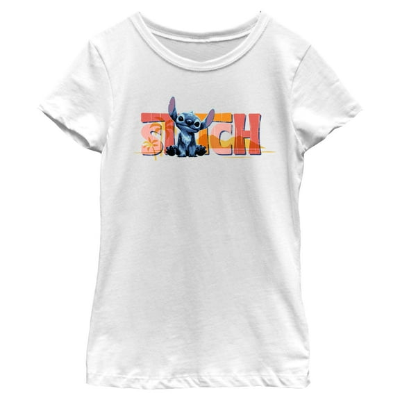 Girls Lilo & Stitch Cute Alien Name T Shirt