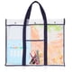 thumbnail image 1 of Bolsa para guardar carteles, portafolios de arte, soporte para tablón de anuncios, contenedor para guardar carteles, bolsa transparente para tablero de pintura con asa, 1 of 7