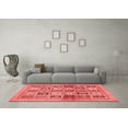 thumbnail image 3 of Ahgly Company Indoor Rectangle Abstract Red Modern Area Rugs, 2' x 5', 3 of 4