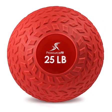 ProsourceFit Tread Slam Medicine Balls w/ Ultra Grip for Weighted Workouts, 25 lb