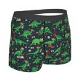 thumbnail image 3 of Daiia Dino Christmas Party Men's Underwear Boxer Briefs, Cotton Stretch Moisture-Wicking Underwear-XX-Large, 3 of 9
