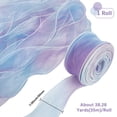 1 Bag Gradient Color Organza Ribbon for Bowknot Tie Sew on Hair ...