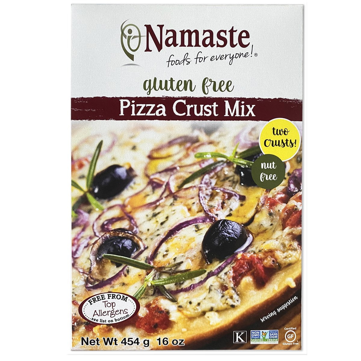 Namaste Foods Gluten Free Pizza Crust Mix 16oz Box