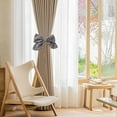 thumbnail image 5 of Euaioeiu Elegant Linen Bow Curtain Tiebacks with Buckle, Decor for Christmas Wedding Party, 7.5x7.1in, Gray Purple Brown, for Living Room Bedroom Window Valances Decoration, 5 of 9