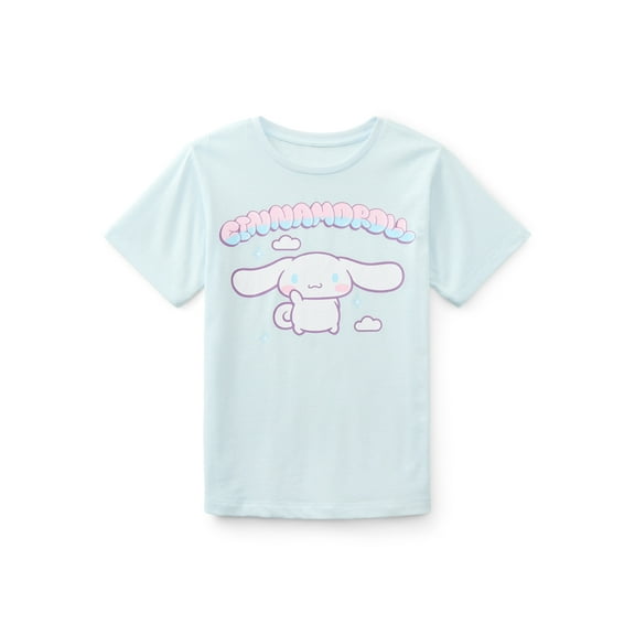Sanrio Cinnamoroll Flight Girls Short Sleeve Graphic T-Shirt, Sizes 4-16