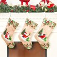 thumbnail image 2 of 1pc Printed Pattern Christmas Ornament Pendant For Christmas Stocking Gift Bag Christmas Tree Gnome Gift Socks Pendant (9.05"x18.5"), Scene Decor, Holiday Accessory, Birthday Party Supplies, 2 of 4