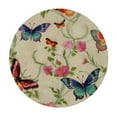 thumbnail image 2 of JEUXUS  Vintage Butterflies Round Tablecloth Thicken Desk Cloth Washable Table Cover Table Cloth for Kitchen Daily Dinning Party Tabletop Decor, 2 of 7