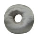 thumbnail image 3 of Almohada de perforación de oreja o soporte en forma de cuello para la oficina en casa cubierta extraíble mezcla ergonómica de algodón suave de 30 cm gris oscuro, 3 of 8