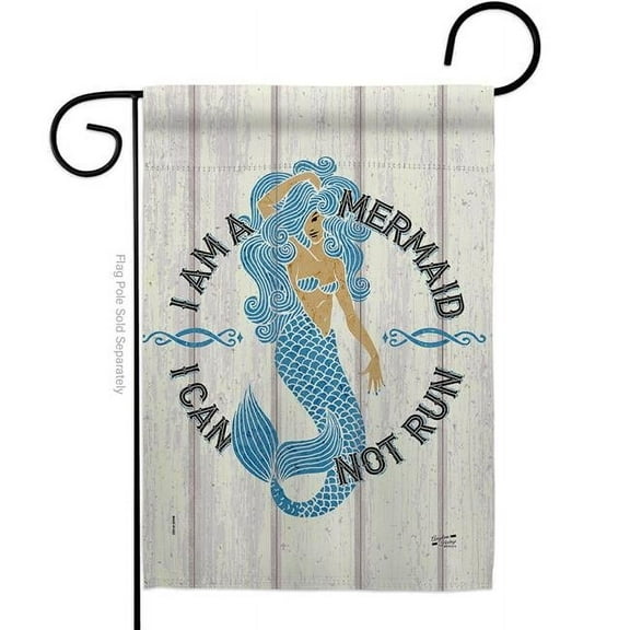 Angeleno Heritage G135535-BO I Am Mermaid Animals Sea Creature 13 x 18.5 in. Double-Sided Decorative Vertical Garden Flags for House Decoration Banner Yard Gift