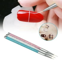 Professional Nail Art Brush Set 3 Piece Liner Stippling Brush for Gel Polish
