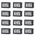 thumbnail image 1 of 12 Pack Mini Small Digital Electronic Temperature Humidity Meters Gauge Indoor Thermometer Hygrometer Lcd Display Fahrenheit () For Humidors, Greenhou, 1 of 5