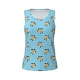 thumbnail image 4 of Xecao Turtle print women's scoop neck, loose-fit workout tank tops for the gym., 4 of 9