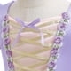 thumbnail image 4 of Vestido de Rapunzel para niña con mangas abullonadas bordadas en el lateral, disfraz infantil, 4 of 5