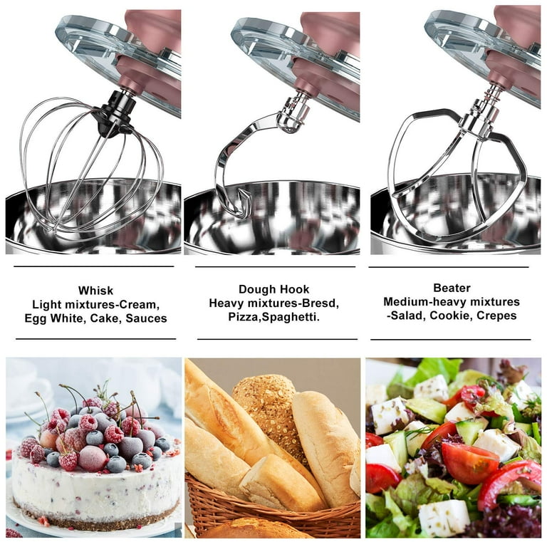 Nurxiovo 6.5QT Stand Mixer 660W Dough Hook Whisk Beater 6 Nurxiovo 6.5QT Stand Mixer 660W Dough Hook Whisk Beater 6