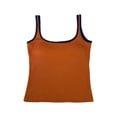 thumbnail image 5 of CUSTG Women Solid Color Camis Sleeveless Color Knit Tank Tops With Built In Bra Padding Backless O-NeckOuterwear For Modern Casual Fitness Birthday Ladies Summer Shirts, 5 of 5