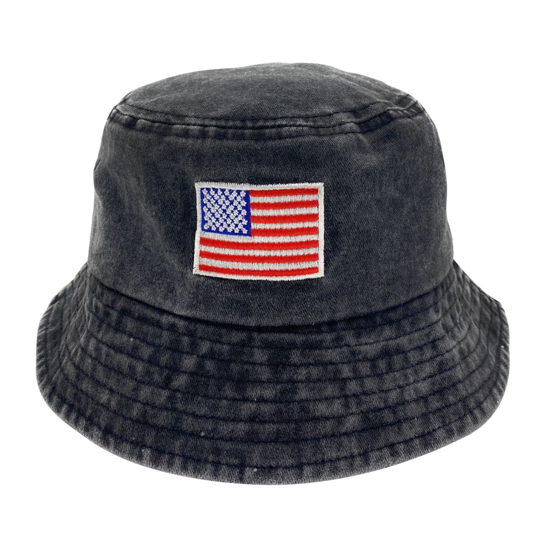 Empire Cove Washed USA Flag Cotton Bucket Hats Patriotic Hats Fisherman ...
