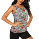 thumbnail image 2 of Fotbe Roses Mixed Zebra 1 Blusas Sin Mangas para Mujer – Estilo Casual, Corte Suelto, Slim-Fit, Cuello Redondo Deportivo, Tops de Verano para Gimnasio y Yoga-Large, 2 of 7