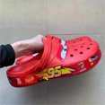thumbnail image 1 of 2025 Disney-zapatillas impermeables de dibujos animados Mcqueen Pixar, zapatos de playa, sandalias informales, transpirables, en el t, 1 of 5