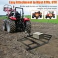 Driveway Drag, Heavy Duty Steel Drag Harrow 66" Width, Tow Behind