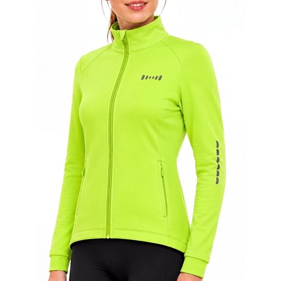 Qualidyne Women's Cycling Jacket Windproof Thermal Winter Running Cold Weather Bicycle Biking Jacket Softshell Warm