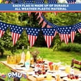 thumbnail image 5 of PMU Patriotic Spirit of America Jumbo Triangle (Red, White and Blue) Pennant Banner 17in. X 13 in. X12 ft, Pkg/1, 5 of 6