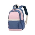thumbnail image 2 of Mochila de moda para la escuela jinwen Con correa ajustable para viaje azul oscuro rosa, 2 of 8