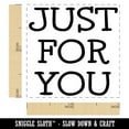 thumbnail image 2 of Just For You Fun Text Self-Inking Rubber Stamp Ink Stamper - Sky Blue Ink - Small 1 Inch, 2 of 7