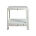 thumbnail image 3 of Accent Table with Pull Out Tray and 1 Drawer, Antique White, 3 of 5
