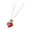 Silver, variant on HUANLEDASH Dark Red Faux Crystal Rose Pendant Necklace for Women Zircon Love Heart Flower Choker Gothic Punk Jewelry for Dating Daily Wear Banquet Party