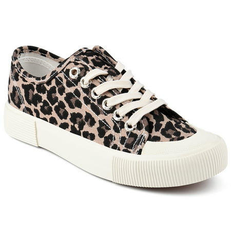 

JENN ARDOR Women s Low Top Canvas Sneakers Classic Lace-up Walking Shoes