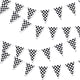 thumbnail image 1 of Bandera de carreras a cuadros en blanco y negro de 60 m, bandera triangular para carreras de F1, para eventos ceremoniales, 1 of 15