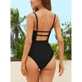 thumbnail image 7 of Cupshe Women's Swimsuit One Piece Bathing Suit Square Neck Cutout Back Tummy Control with Adjustable Spaghetti Straps, Size XS-XL, 7 of 7