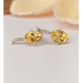 thumbnail image 7 of Natural Citrine Stud Earrings-November Birthstone Vintage Earrings-Unique Earrings For Her-Birthday Gift For Mom-925 Solid Sterling Silver, 7 of 7