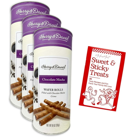 Harry & David Rolled Wafer Cookies (3 pack)- Chocolate Mocha (10 oz)   MerlinsMart Zine