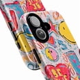 thumbnail image 2 of Graffiti Pop Art Phone Case, Colorful Y2K Street Style Doodle Protective Cover, Retro Smiley and Heart Design for iPhone 17 16 15 14 13 12 11 Plus Pro Max Mini, 2 of 6