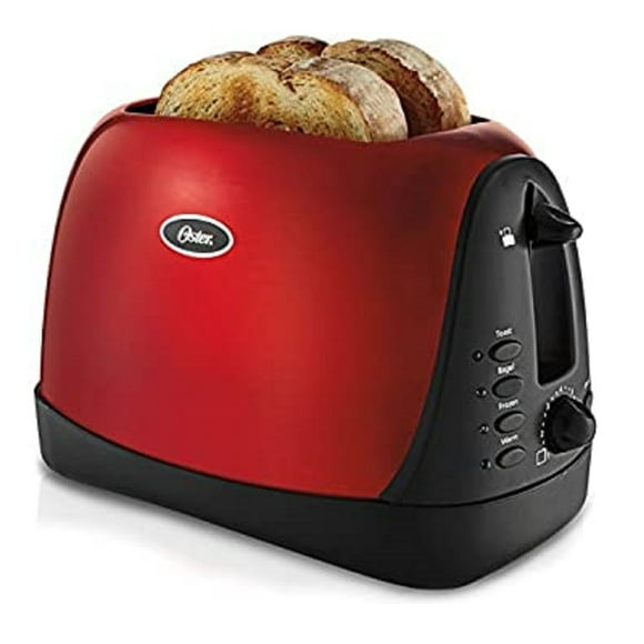 Tostador color rojo marca Oster Oster Parrilla tostador Tostador 2 Rebanadas 7 Niveles 800 W M006307000000